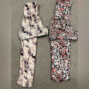 Set of 4 sport bra/leggings - Girl L Old Navy (like New)